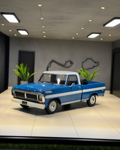 1974 FORD F-100 PICK UP AZUL 1/24