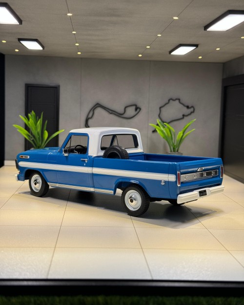 1974 FORD F-100 PICK UP AZUL 1/24
