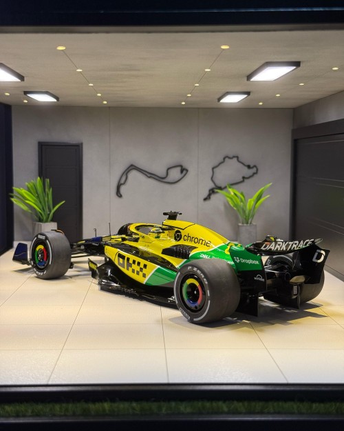 Ayrton Senna Tribute Fórmula 1 McLaren MCL38 Lando Norris GP Mônaco 2024 1:18