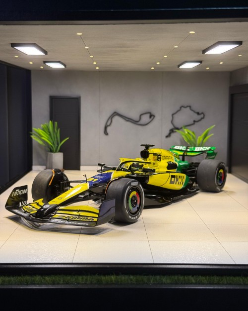 Ayrton Senna Tribute Fórmula 1 McLaren MCL38 Lando Norris GP Mônaco 2024 1:18