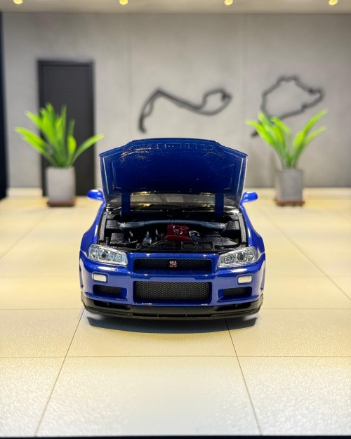 NISSAN SKYLINE GT-R R34 – AZUL 1/24