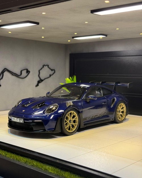 PORSCHE 911 992 GT3 RS GENTIAN BLUE METALLIC NOREV 1/18