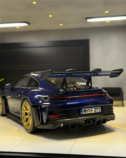 PORSCHE 911 992 GT3 RS GENTIAN BLUE METALLIC NOREV 1/18